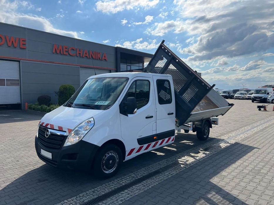 Opel Movano Master 130 DCI WYWROTKA 3 STRONNA Doka Brygadówka Skrzynia 6-miejsc Salon PL  nr.191 WYWROTKA 3 STRONNA Brygadówka KLIMA, Radio BT. HAK 2500kg