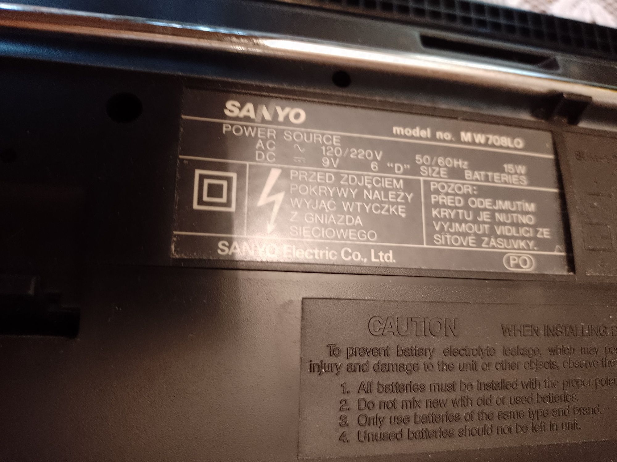 Radio Sanyo z czasów PRL-u