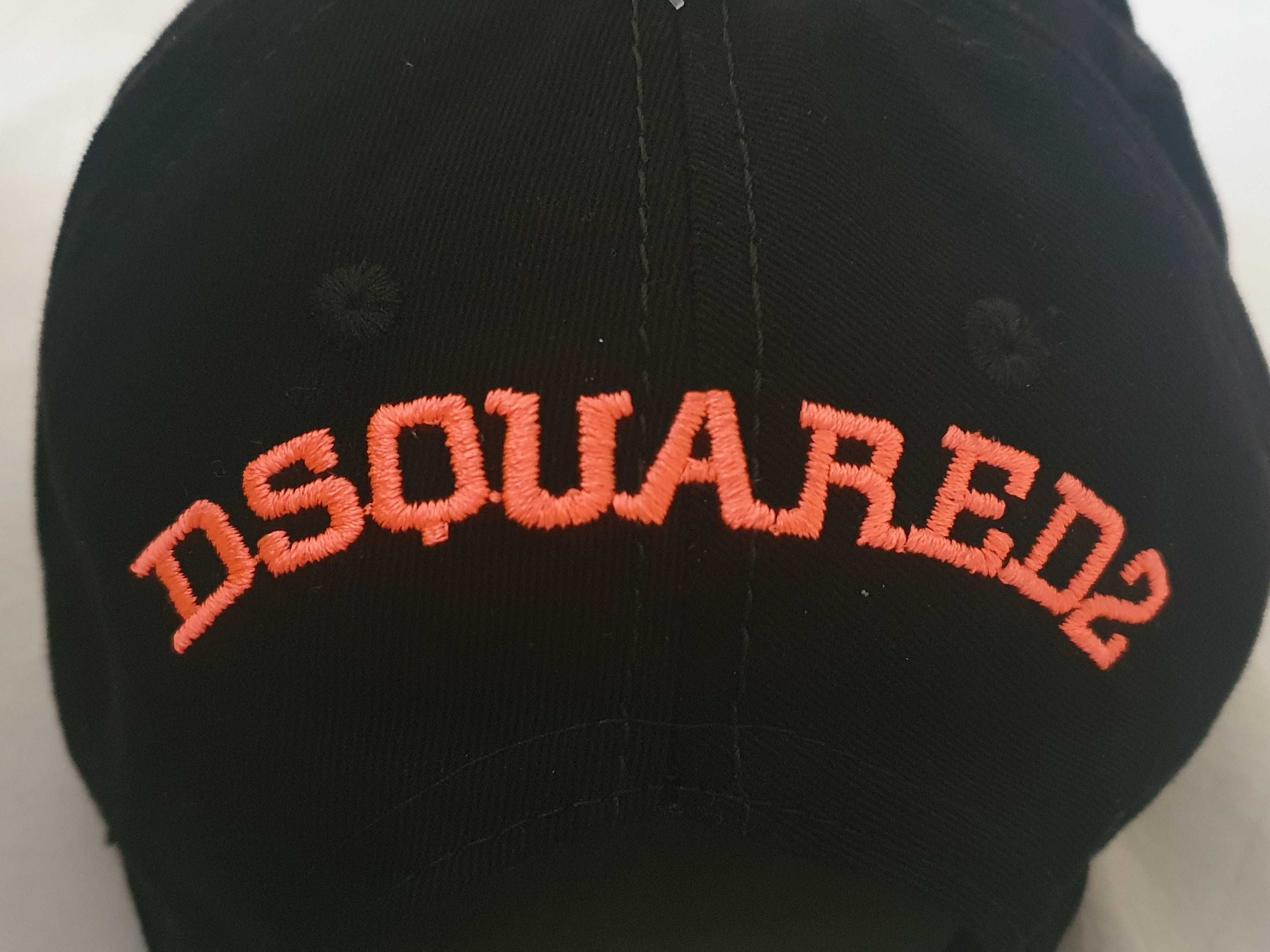 NOWA czapka z daszkiem Dsquared 2 snapback d2 icon czarna neon