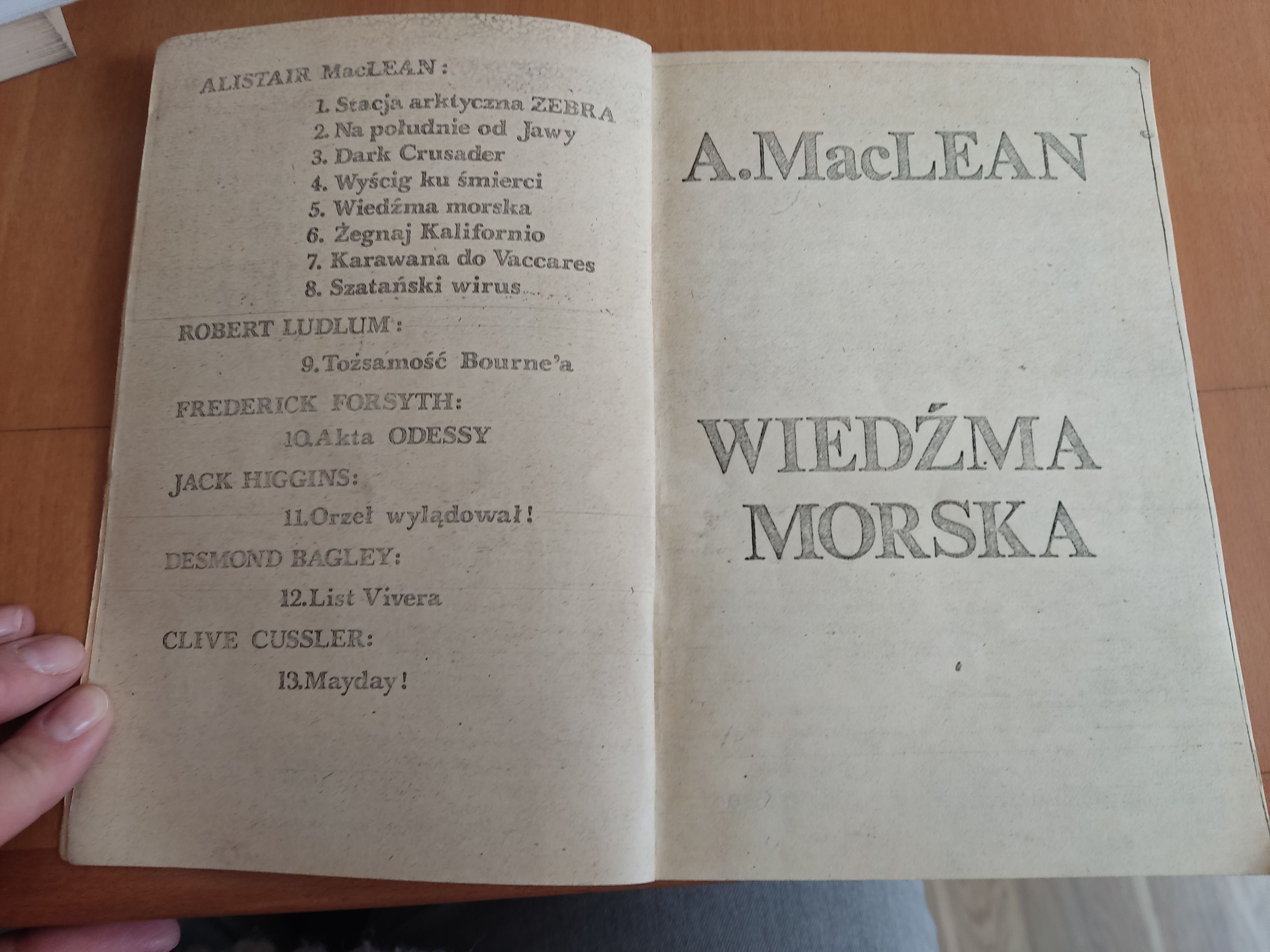 Alistair Maclean Wiedźma morska wydanie klubowe