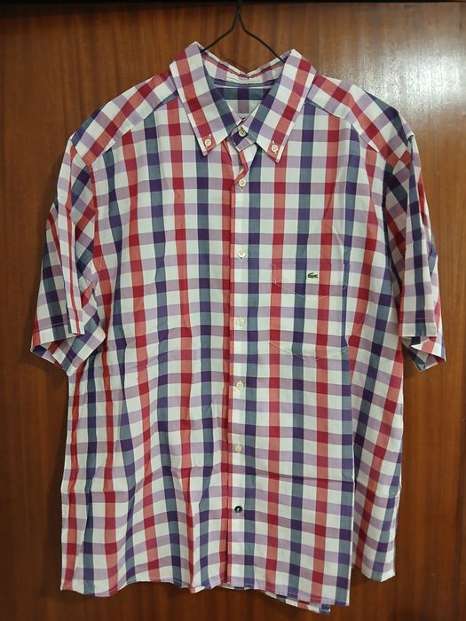 Camisa xadrez da Lacoste