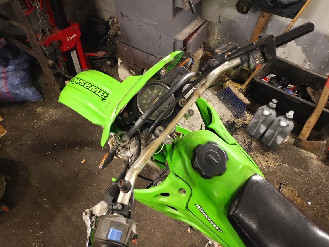 Kawasaki kdx 125 zarejestrowany możliwa zamiana nowy tłok cylinder