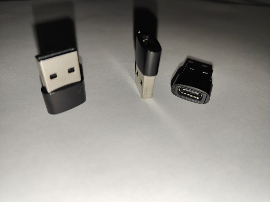 Переходник OTG USB — Type C USB (мама) — Type-C (папа), Type C - USB