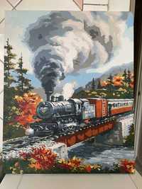 Картина "Поїзд в Карпатах". Чудовий подарунок