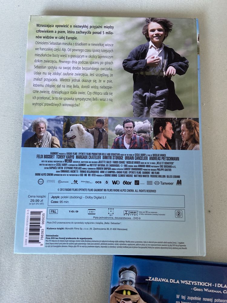 Filmy dvd z malymi dołączonymi książeczkami