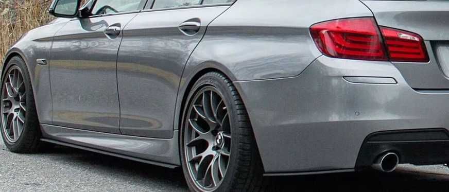 DOKŁADKI LISTWY PROGÓW MP Style DLA BMW F10 F11 M Pakiet Czarny Połysk