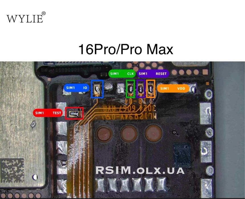 Набор Wylie для eSim iPhone 16 Pro / 16 Pro Max для установки SIM карт