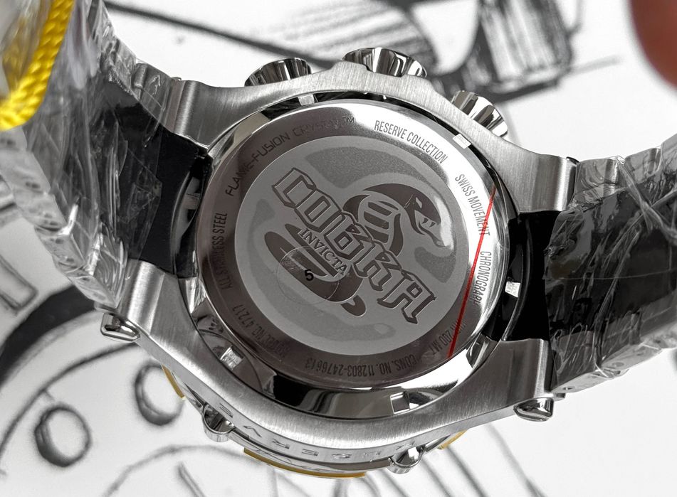 Часы Invicta 47217 Reserve Venom Cobra Swiss 54 mm. 200 MT.