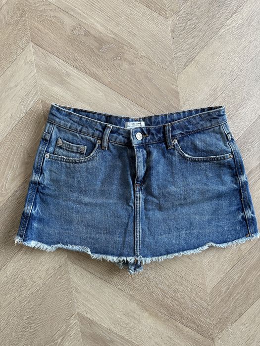 Spódnicospodnie Zara 34 XS jeansowe spodenki spódnica