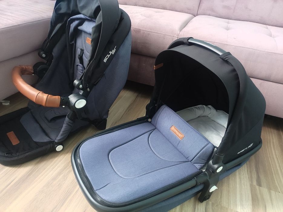 Lekki wózek dziecięcy 2w1 Easy&Go Optima Super Stan spacerówka gondola