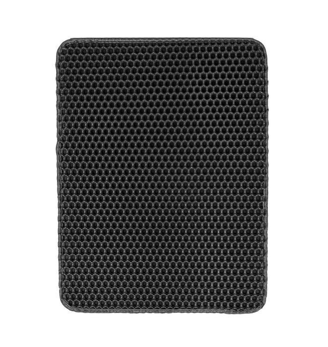 mata pod kuwetę m 45x60cm czarna dla kota