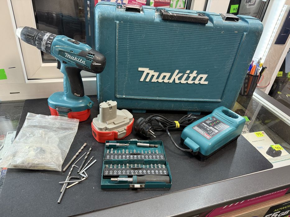 Mocna wkrętarka Makita 8391D + 2baterie + bity + walizka