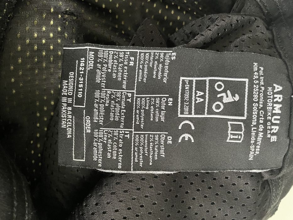 Calças motard Armure