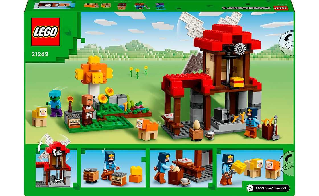 Lego Minecraft 21262 Ферма с ветряной мельницей. В наличии