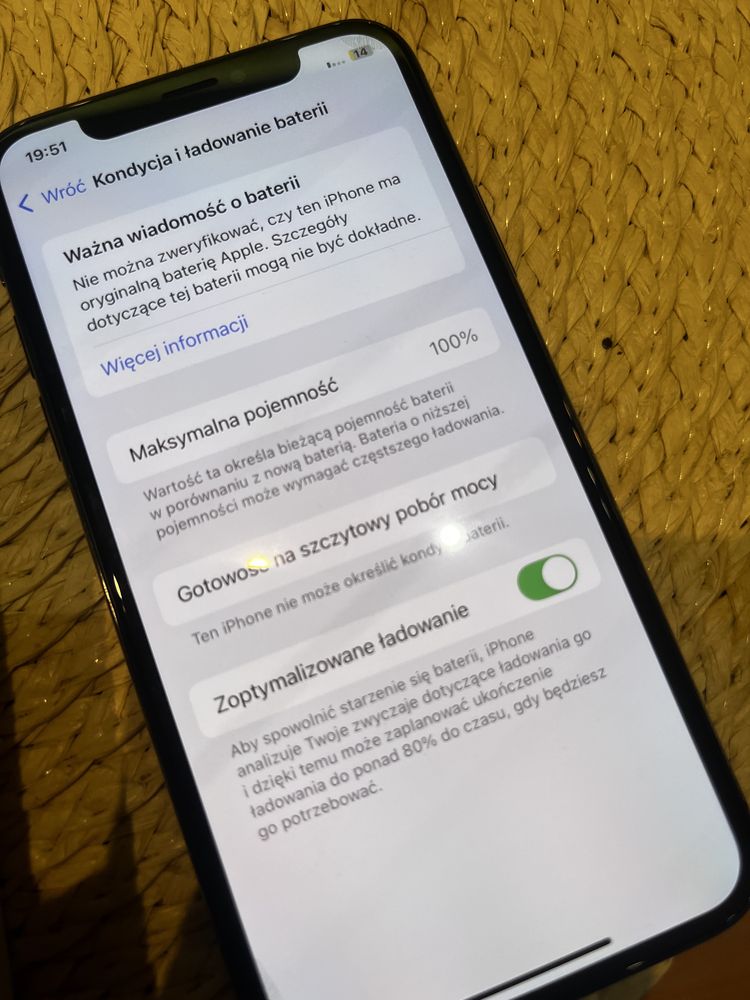 iPhone XS 256GB, bateria 100%