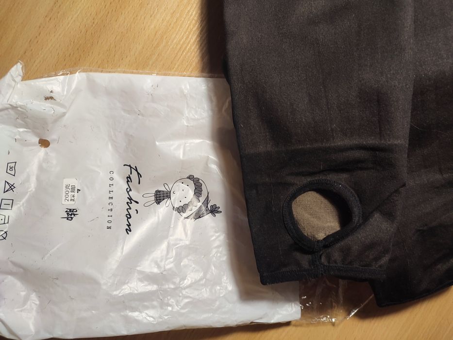 Жіночі теплі флісові колготи з ефектом капронок чорні нові