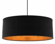 Lampa wisząca czarna Majron Mirror 4szt