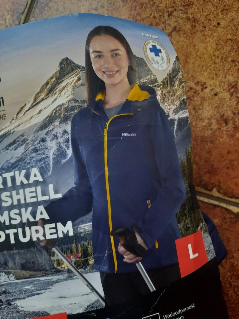 Nowa kurtka damska softshell z kapturem HiMountain rozmiaru L