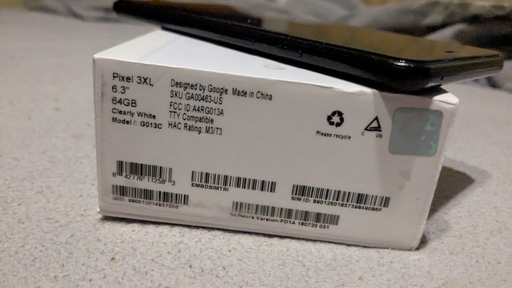 Продам Pixel 3 xl 4/64 neverlock