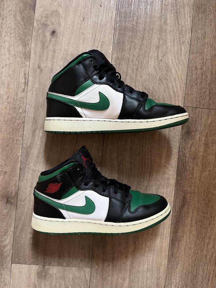 Nike Air Jordan 1 Mid Pine Green Toe buty