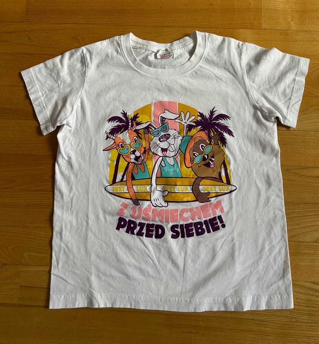 Paka na lato Koszulki Tshirt 2 szt 146 cm 10-11 lat Bawełna