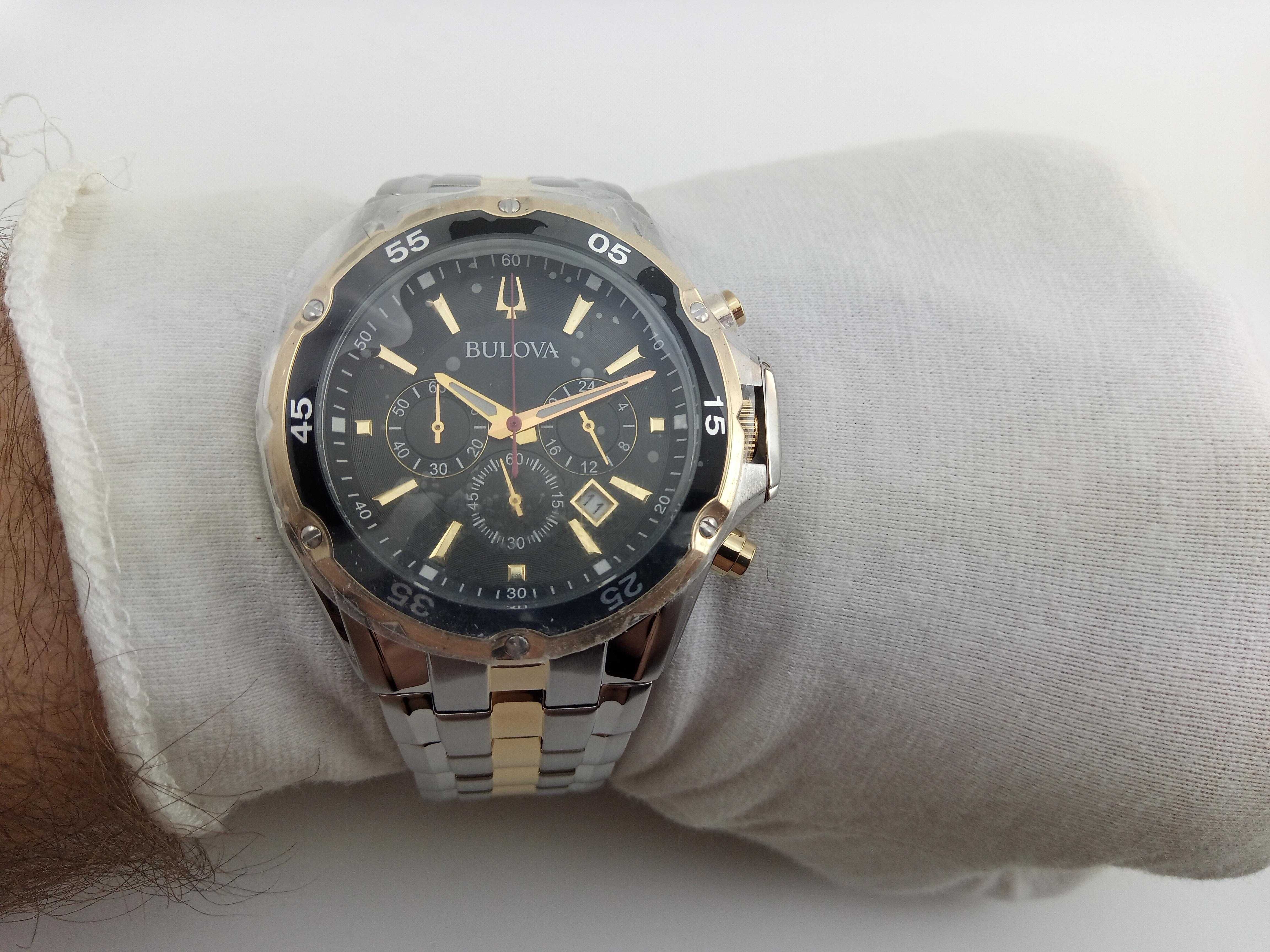 Bulova 98B376 мужские часы, хронограф, календарь - чоловічий годинник