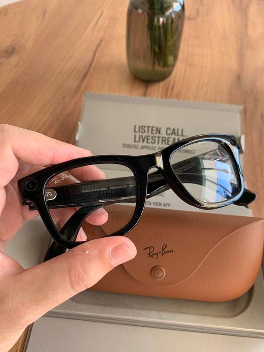 Смарт-окуляри Ray-Ban Meta Wayfarer SHINY BLACK CLEAR