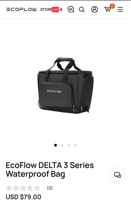 Ecoflow delta 3 / delta 3 plus водонепроникна захисна сумка