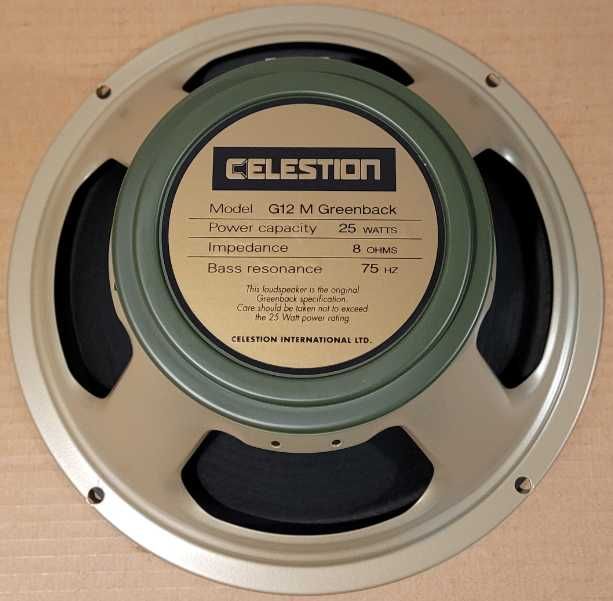 Głośnik 12" Celestion Greenback 8 ohm England
