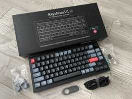 Клавиатура Keychron V1 84 Key Gateron G PRO Red Hot-Swap RGB Carbon