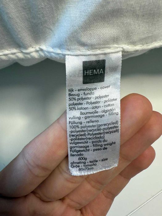 Poduszka Hema prana i ozonowana