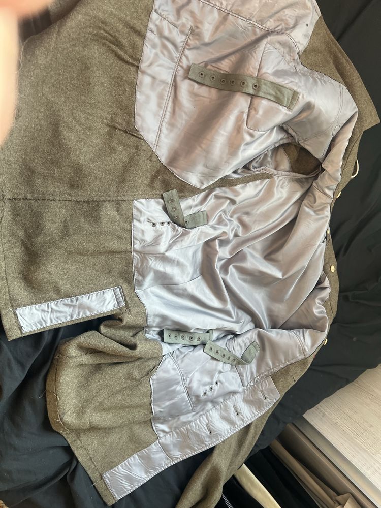 Mundur m43 wehrmacht nie ss bagnet hełm rekonsturkcja