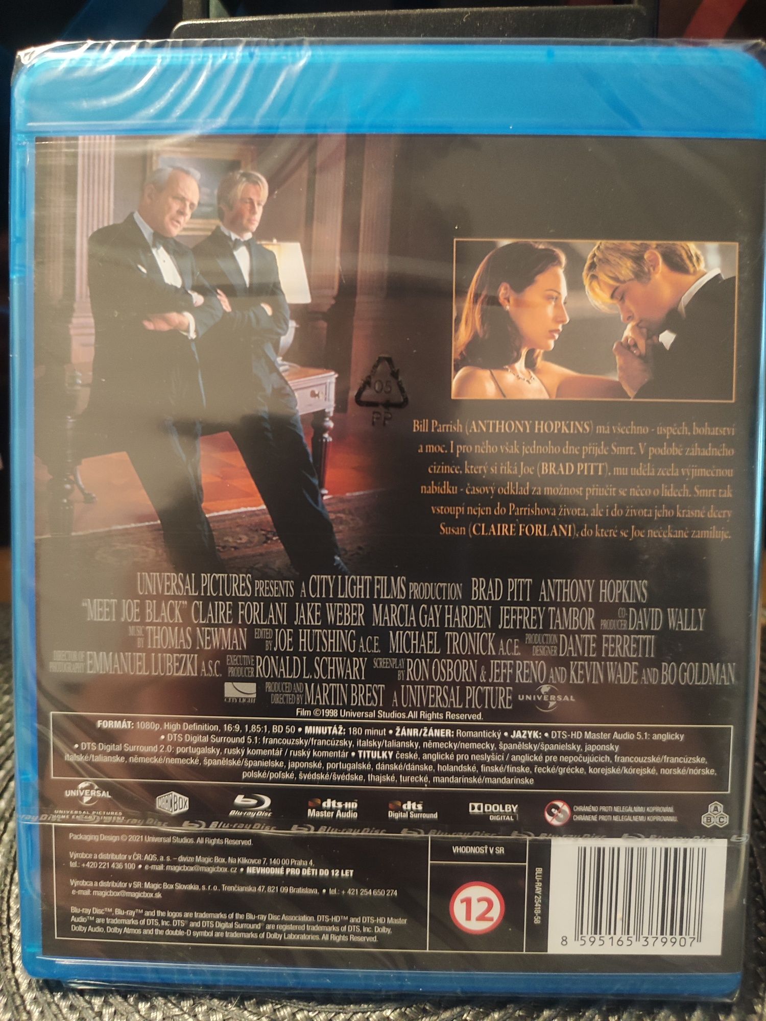 Film blu-ray Joe Black (Brad Pitt, Anthony Hopkins) Pl