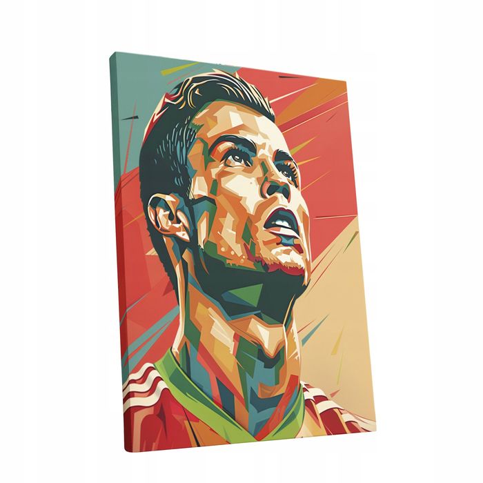 Obraz na płótnie Cristiano Ronaldo CR7 90x120 nowoczesny styl