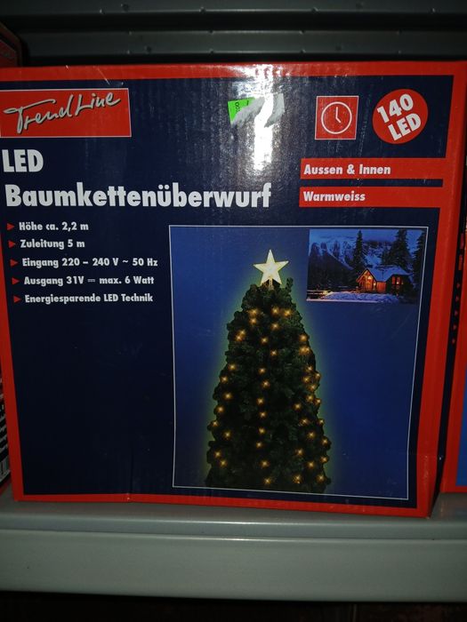 Bozonarodzeniowa chomika z lampek 140led