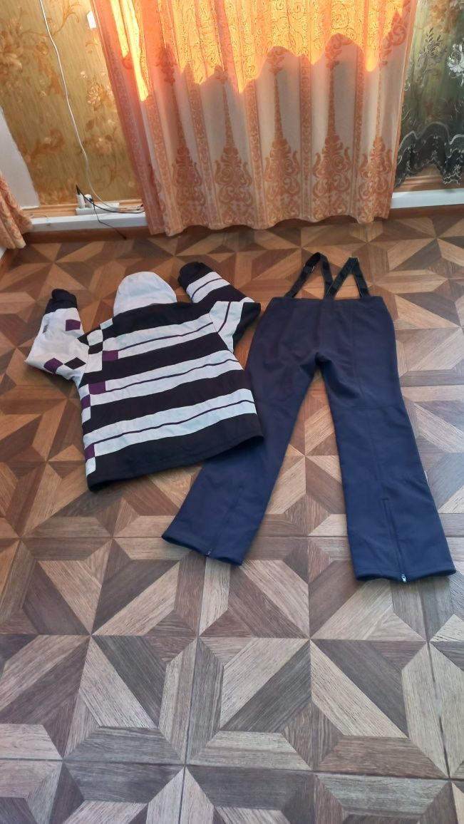 Лыжный костюм L/Xl , на  180+см ,штаны матовые