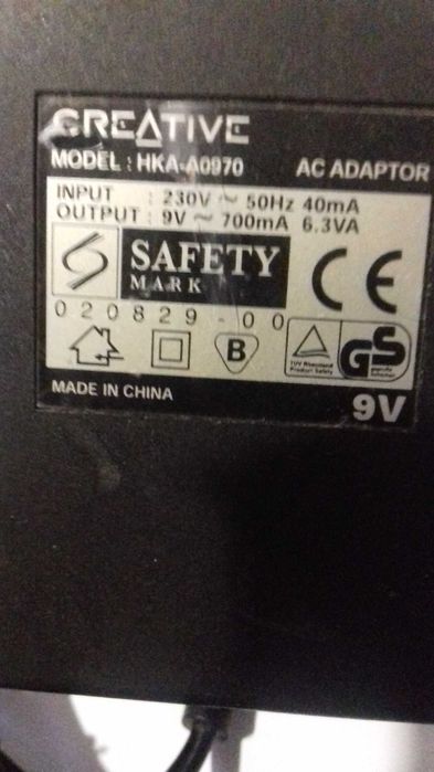 Блок питания для электроники:"CREATIV""PANASONIC","AC POWER ADAPTER"