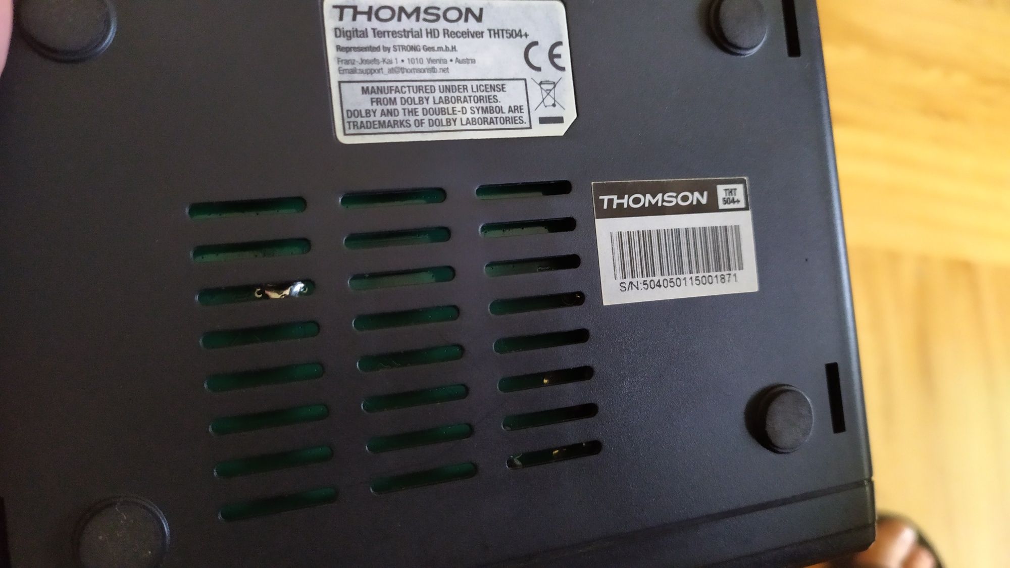 Dekoder do TV - HDMI - HD Thomson THT 504+ DVB T bez hewc