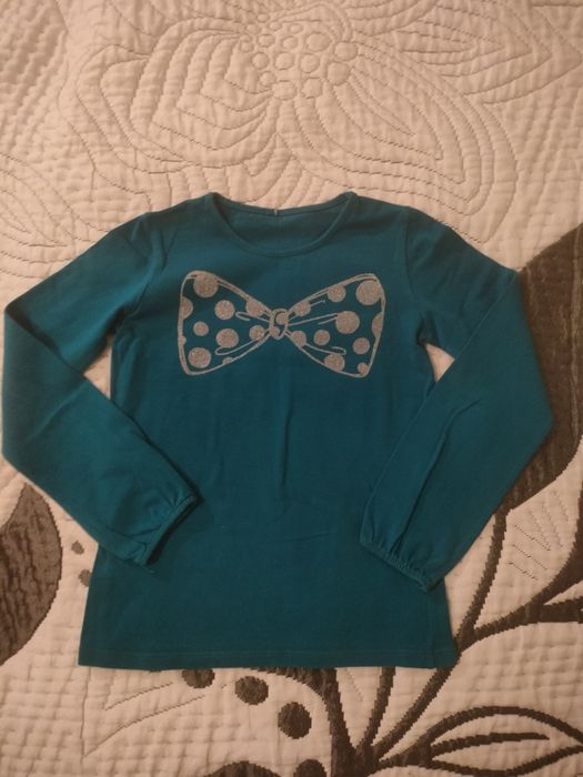 Zestaw dziewczęcy 110 dżinsy i bluzeczki