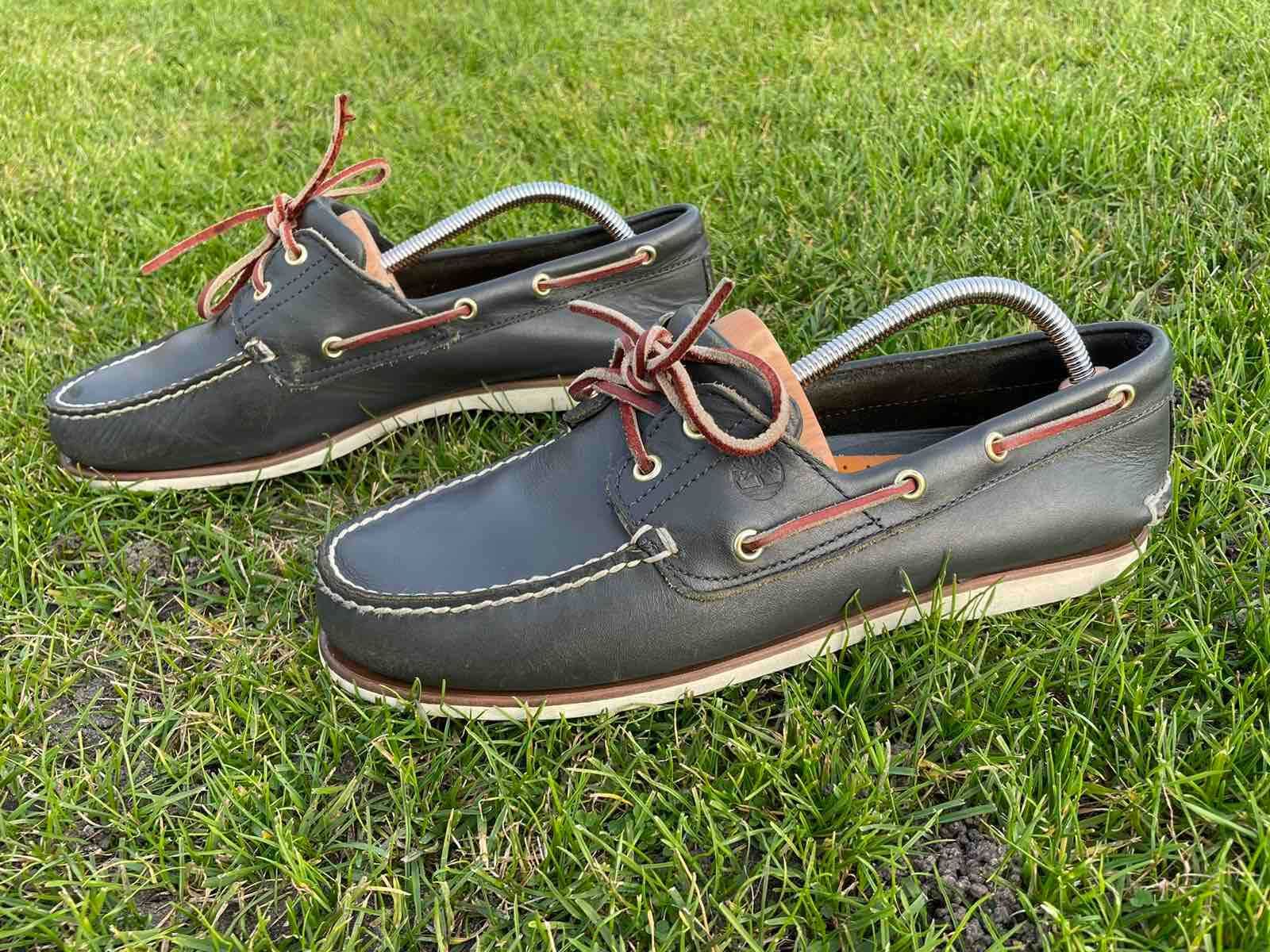 Топсайдеры Timberland topsiders 43 оливковые кожа мокасины туфли