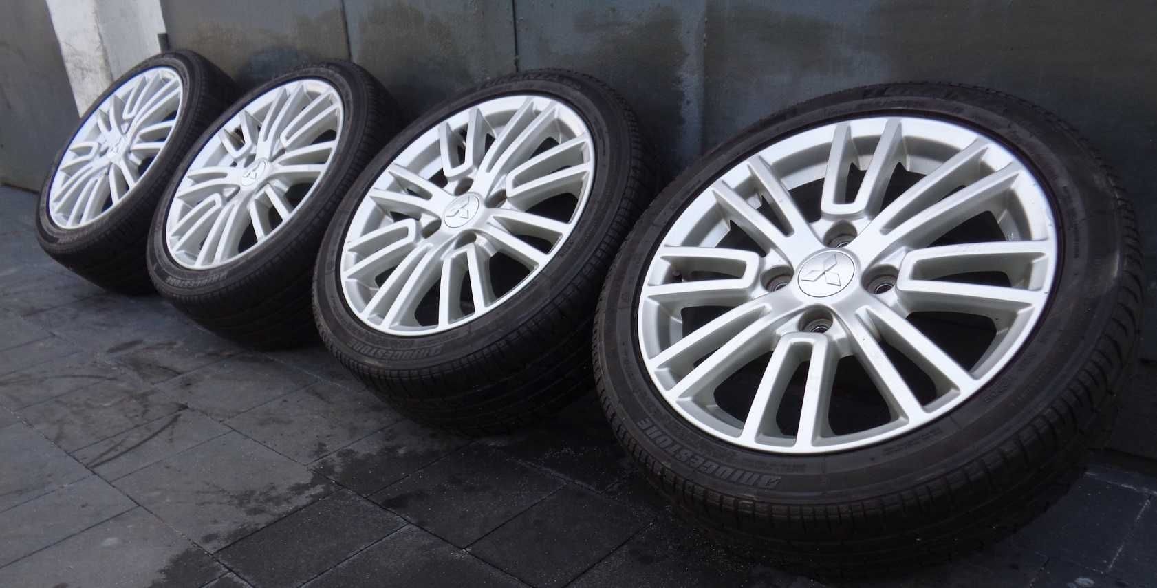 Oryginalne alufelgi Mitsubishi Colt CZ3 16 cali 4x114,3 + opony letnie