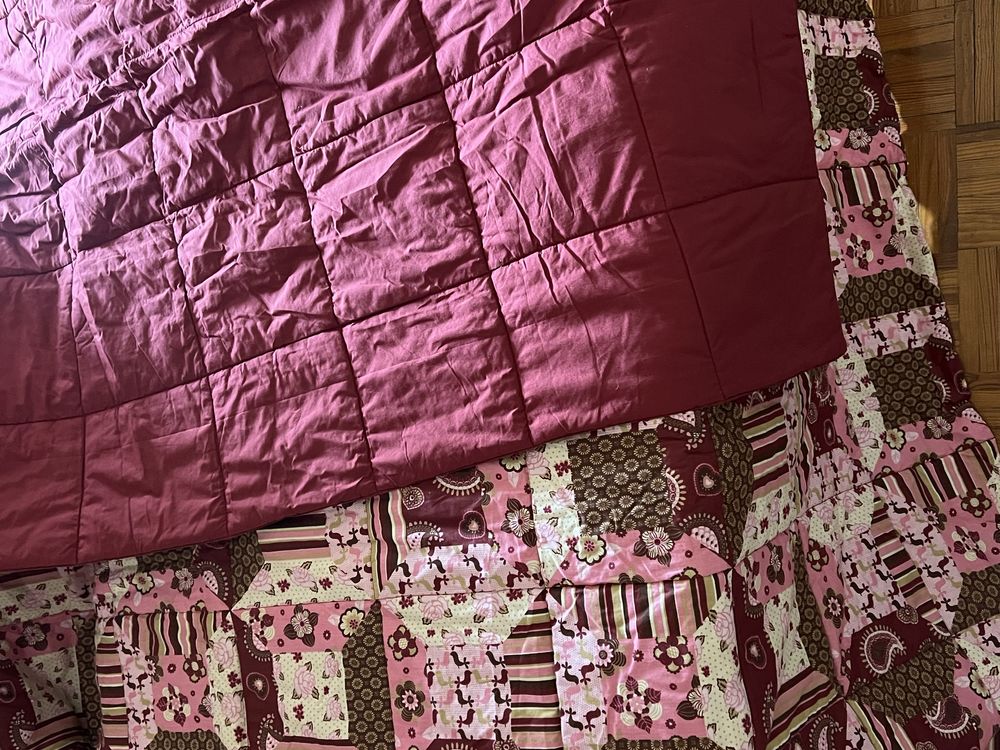 Colcha de cama de casal da Gato Preto – NOVA, dupla face + 2 fronhas