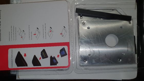 Метал Новий HDD SSD 2.5'' карман кишеня caddy 9.5 SATA optibay