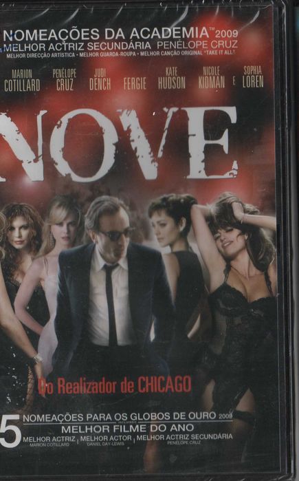 Dvd Nove - musical - Daniel Day-Lewis/Sophia Loren - selado - extras