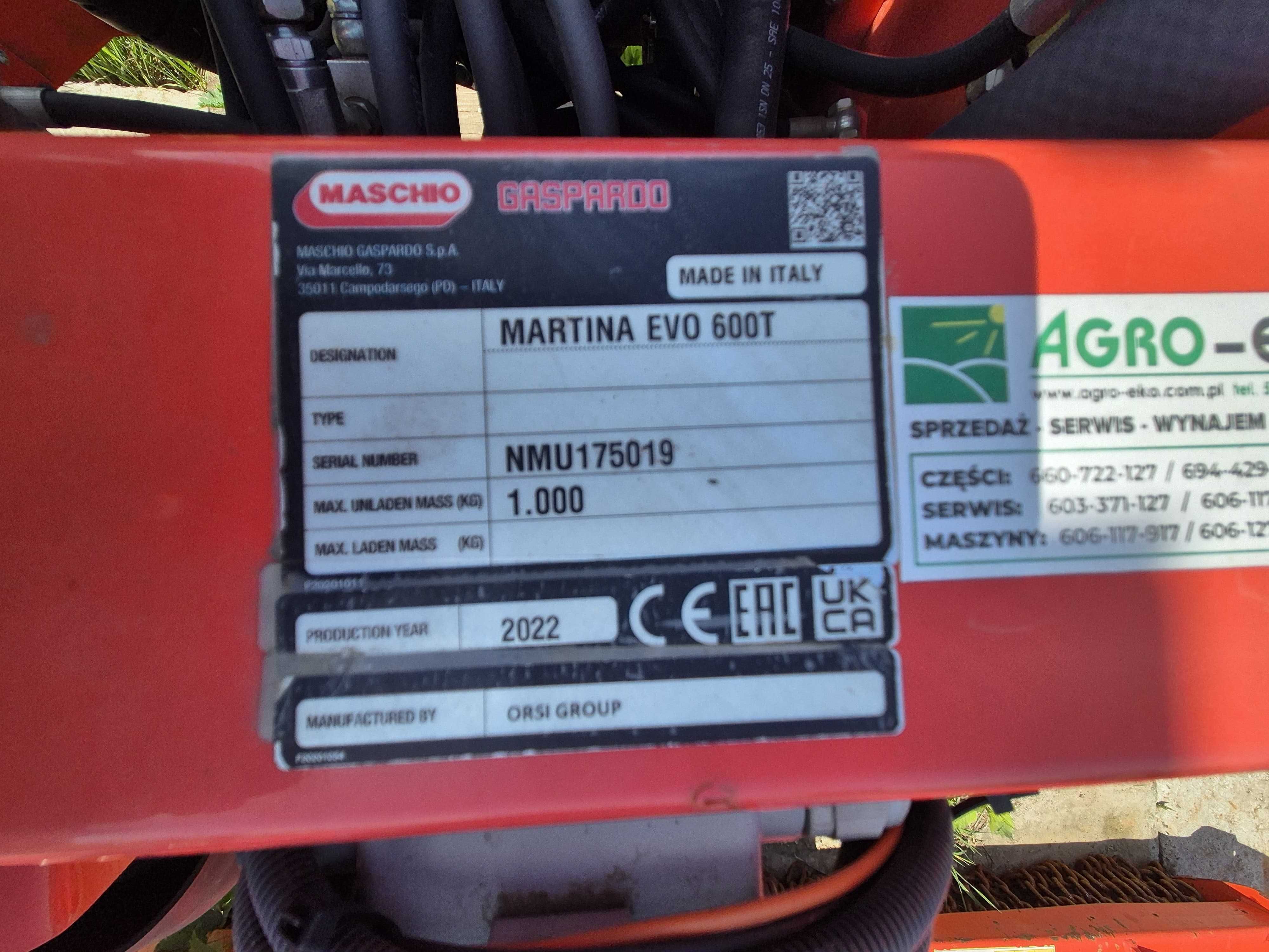 Kosiarka na wysięgu MASCHIO GASPARDO MARTINA 600T Jak nowa !!