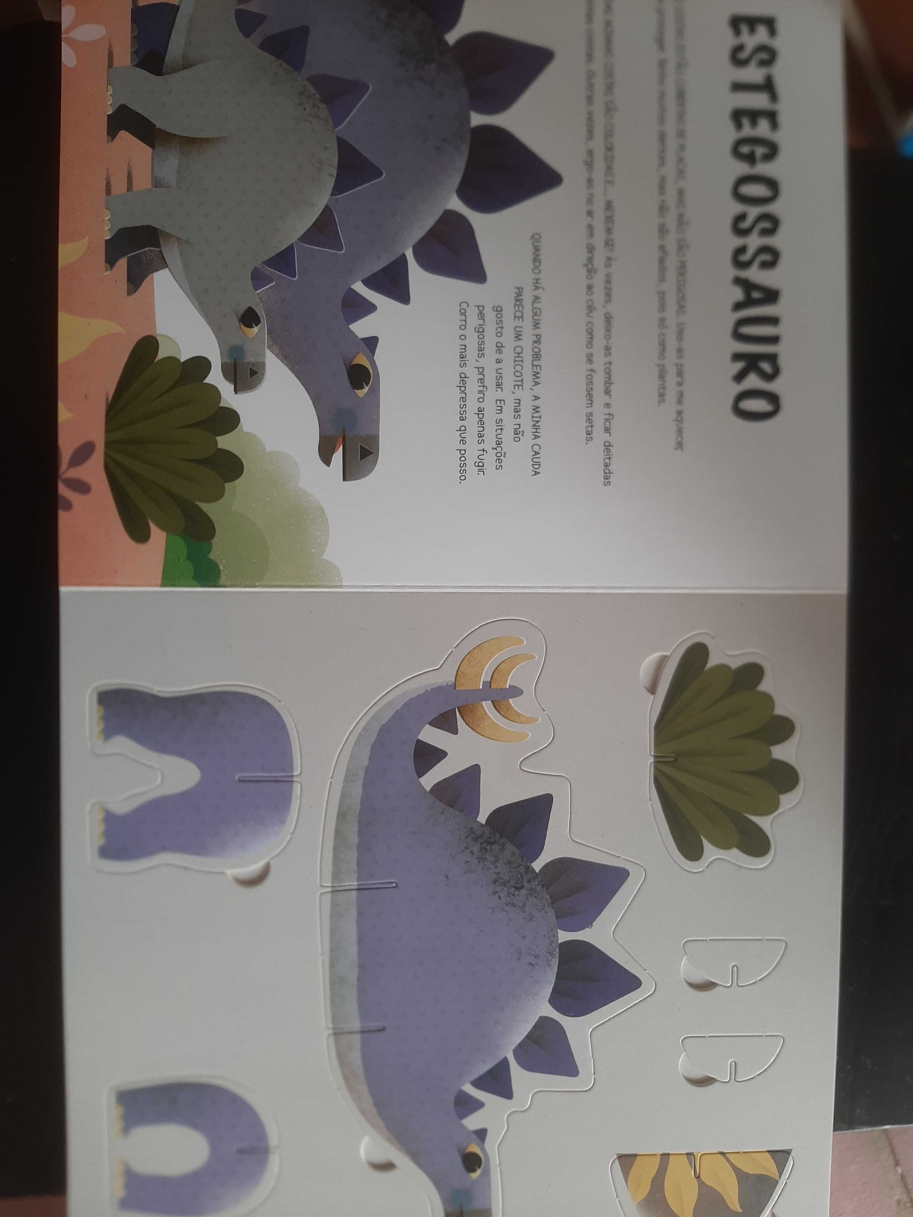 Livro Constrói os teus Dinossauros. Novo