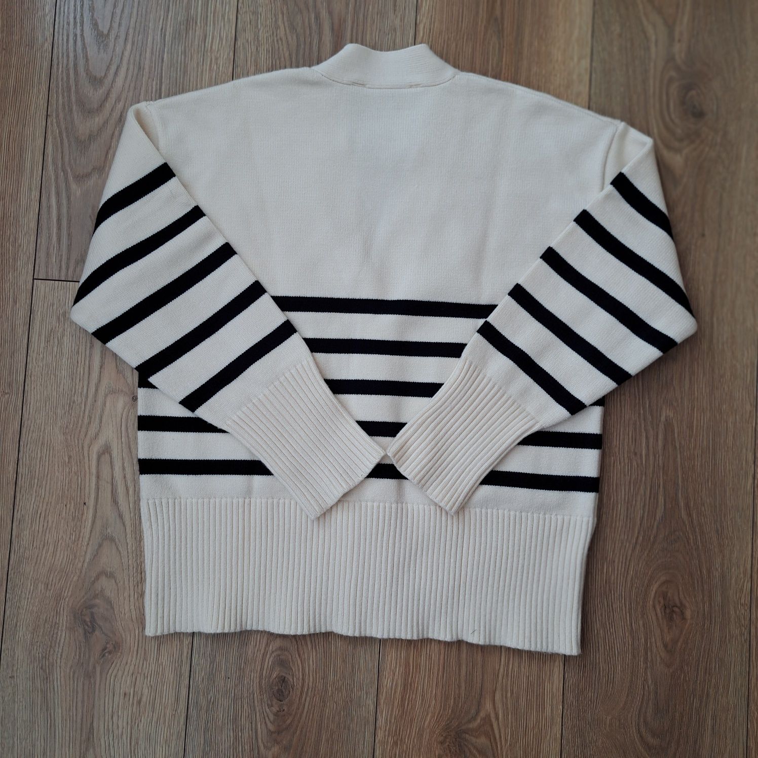 Sweter kardigan w paski Zara XS