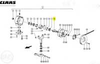 Wałek przekładni napędu kosy CLAAS - Oryginał Nr. 649 945.0 NOWY