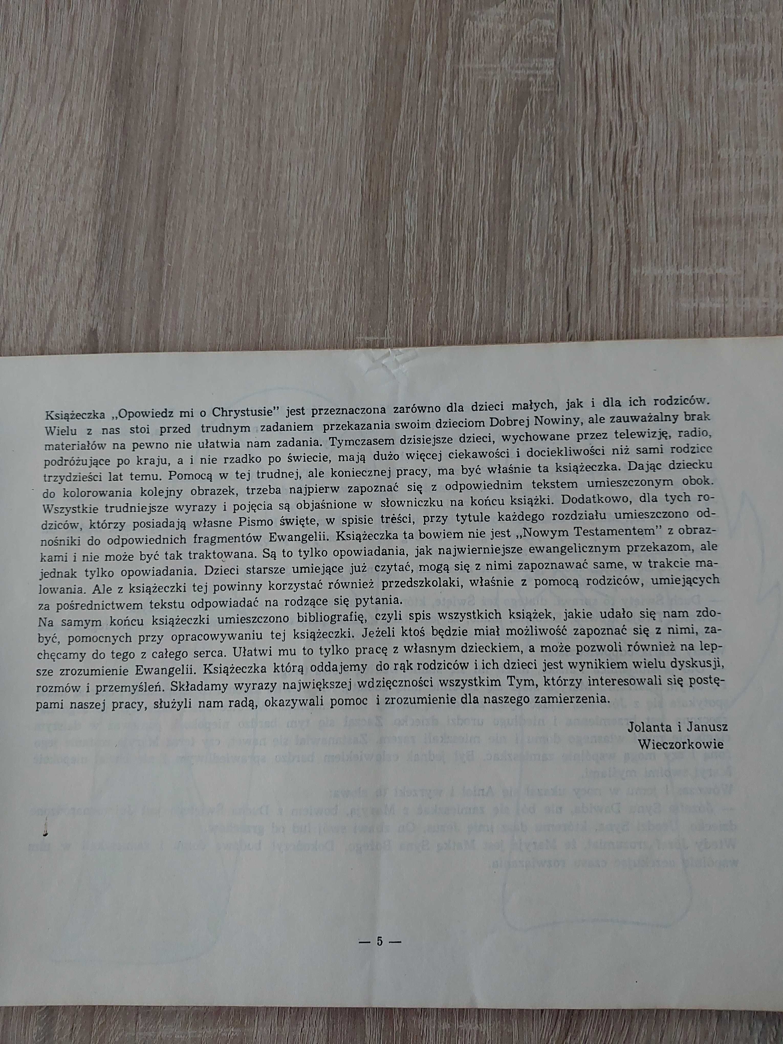 Opowiedz mi o Chrystusie