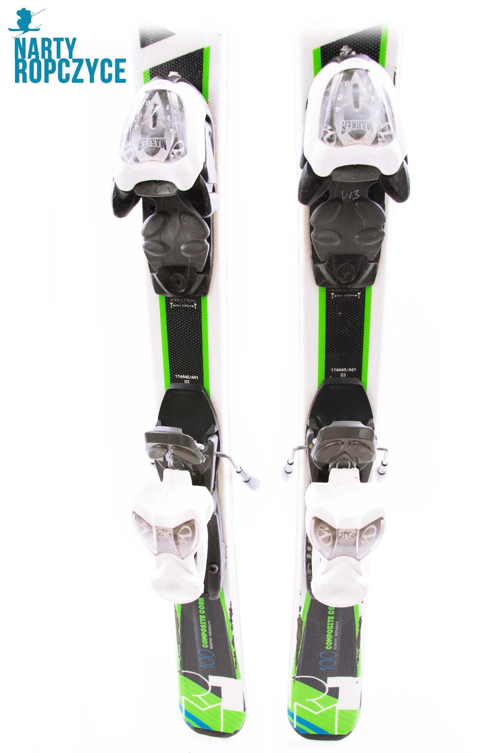 NartyRopczyce Narty 100 VOLKL JR RTM TIP ROCKER V19r Serwis! DZIECIĘCE